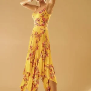 Vestido Amarelo Florido